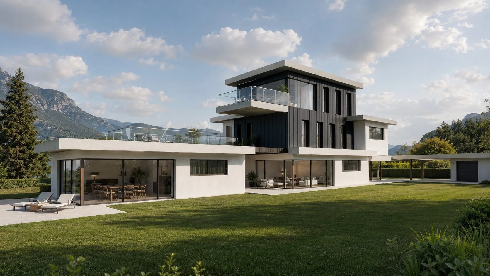 Maison neuve à Sévrier, vue 1 — Le temps l'emporte