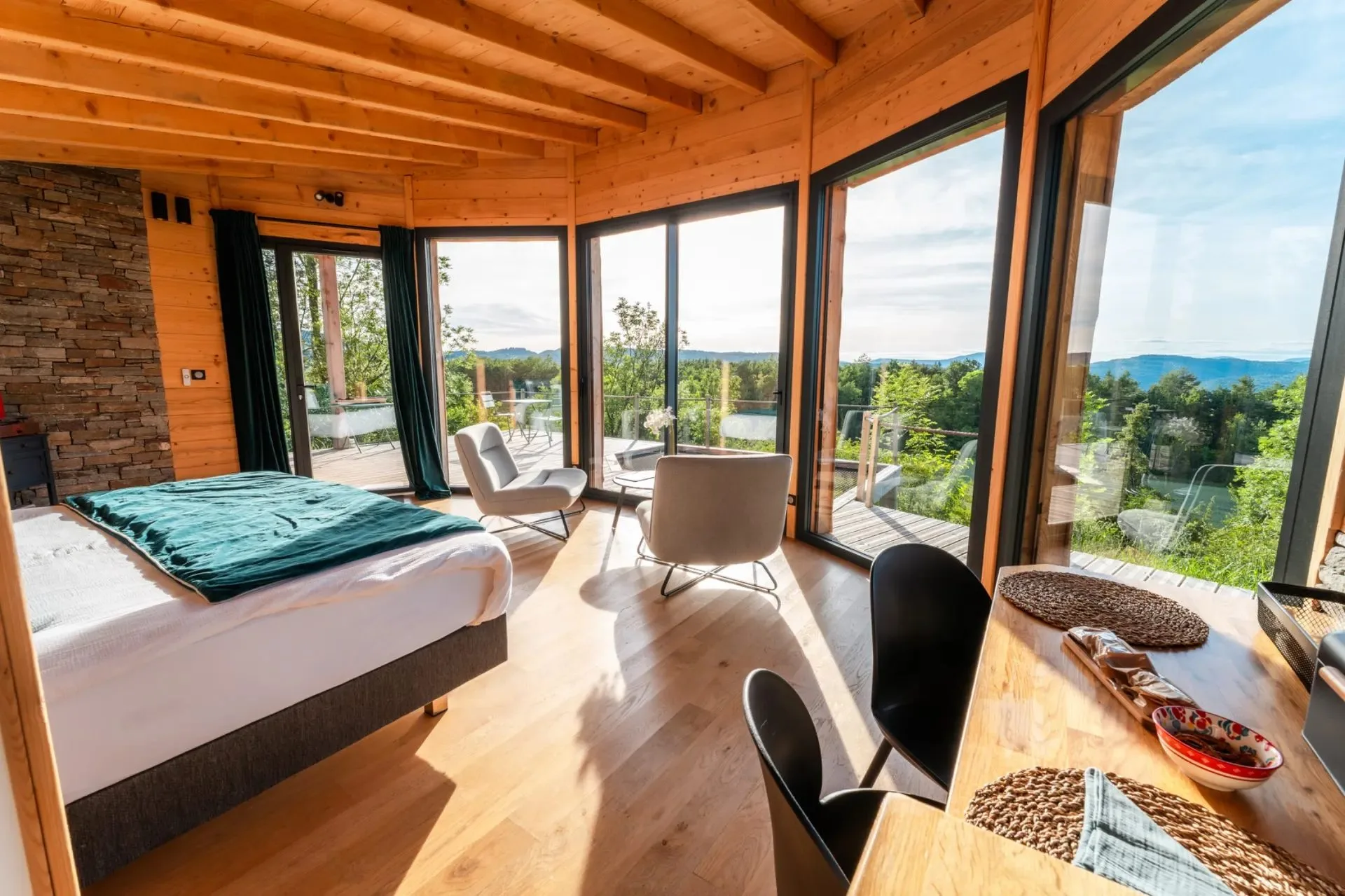 Écolodges, vue 1 — Cocoon Wood