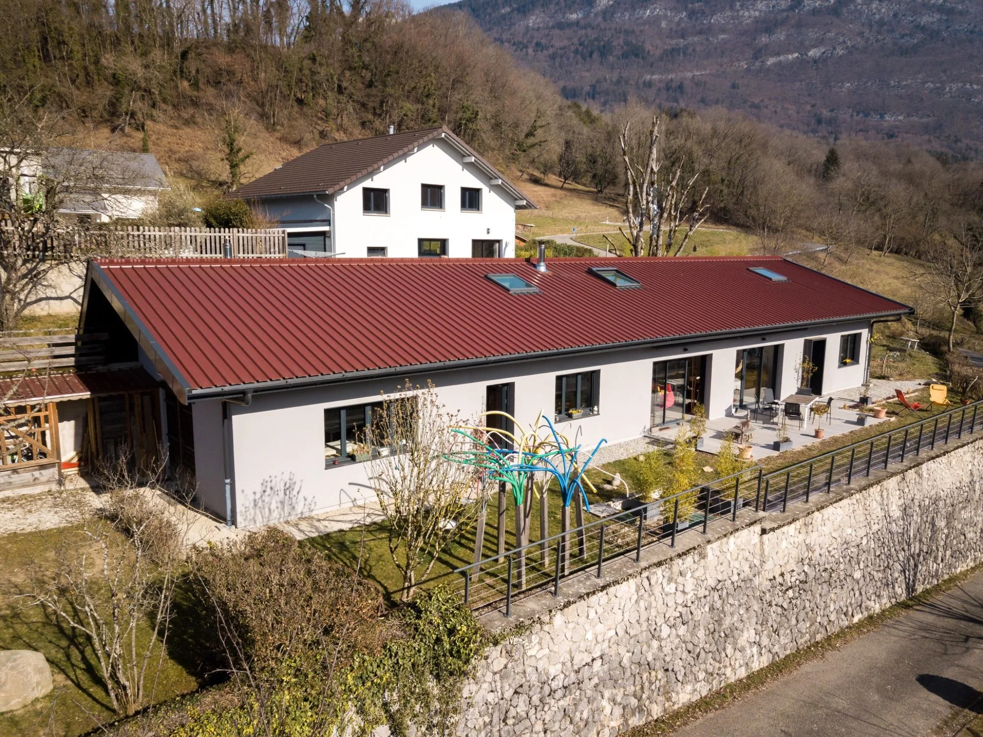 Rénovation d'un atelier, vue 1 — Vue sur la Vallée