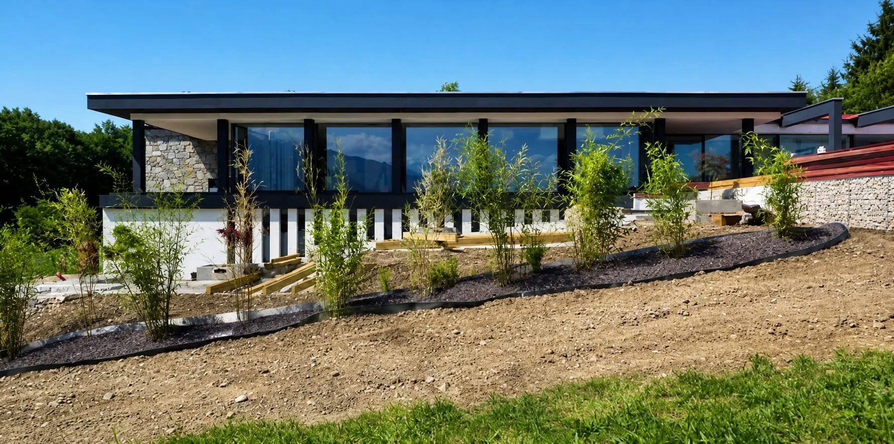 Maison moderne, vue 1 — Jardin de Joie