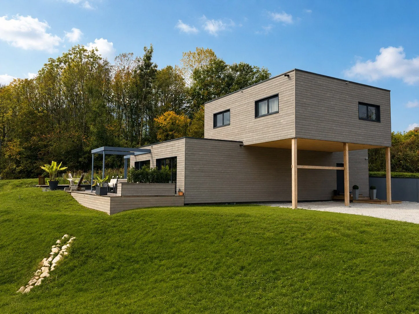 Maison modulaire, vue 1 — Mirage du Matin