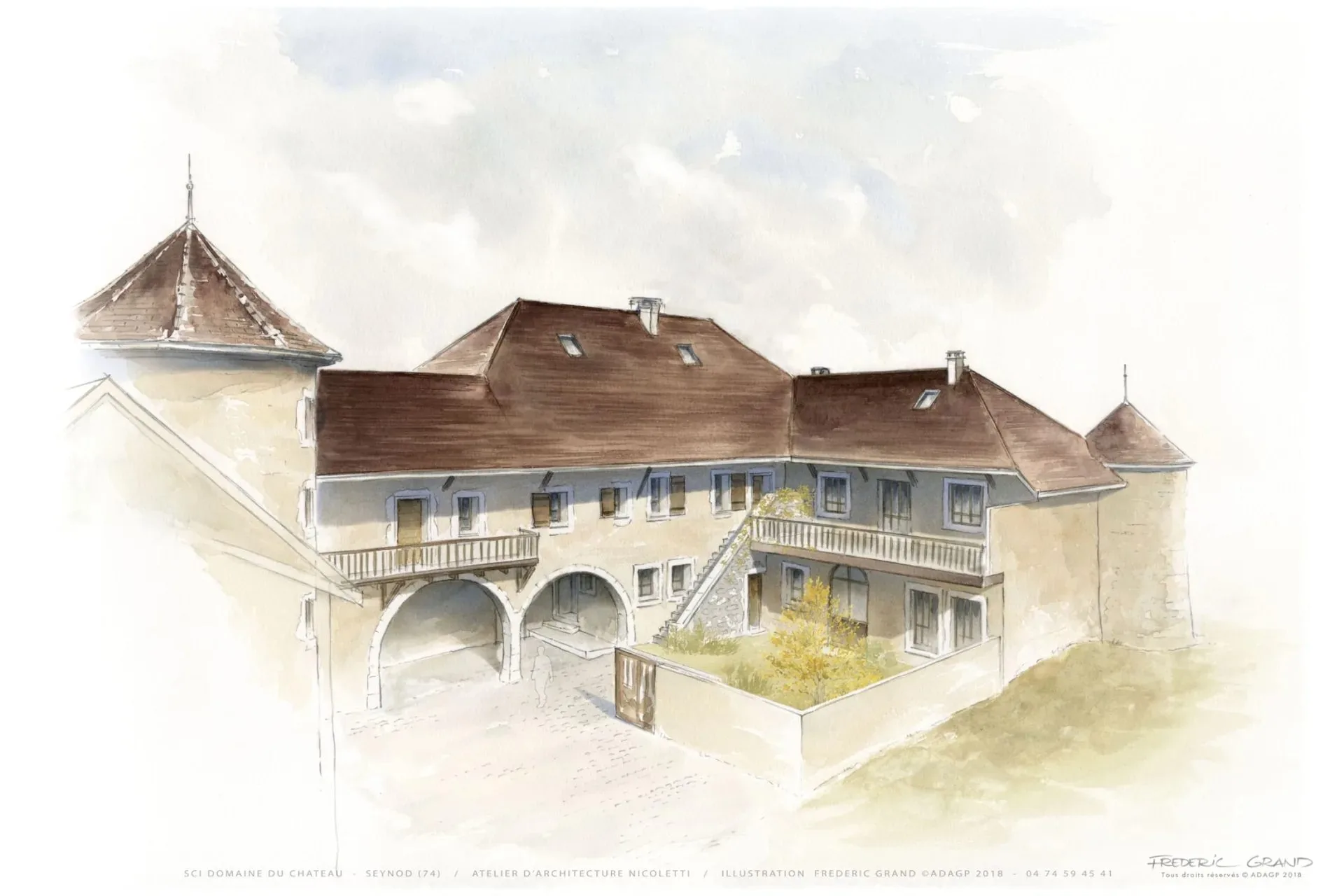 Rénovation d'un château, vue 1 — La vie de chateau