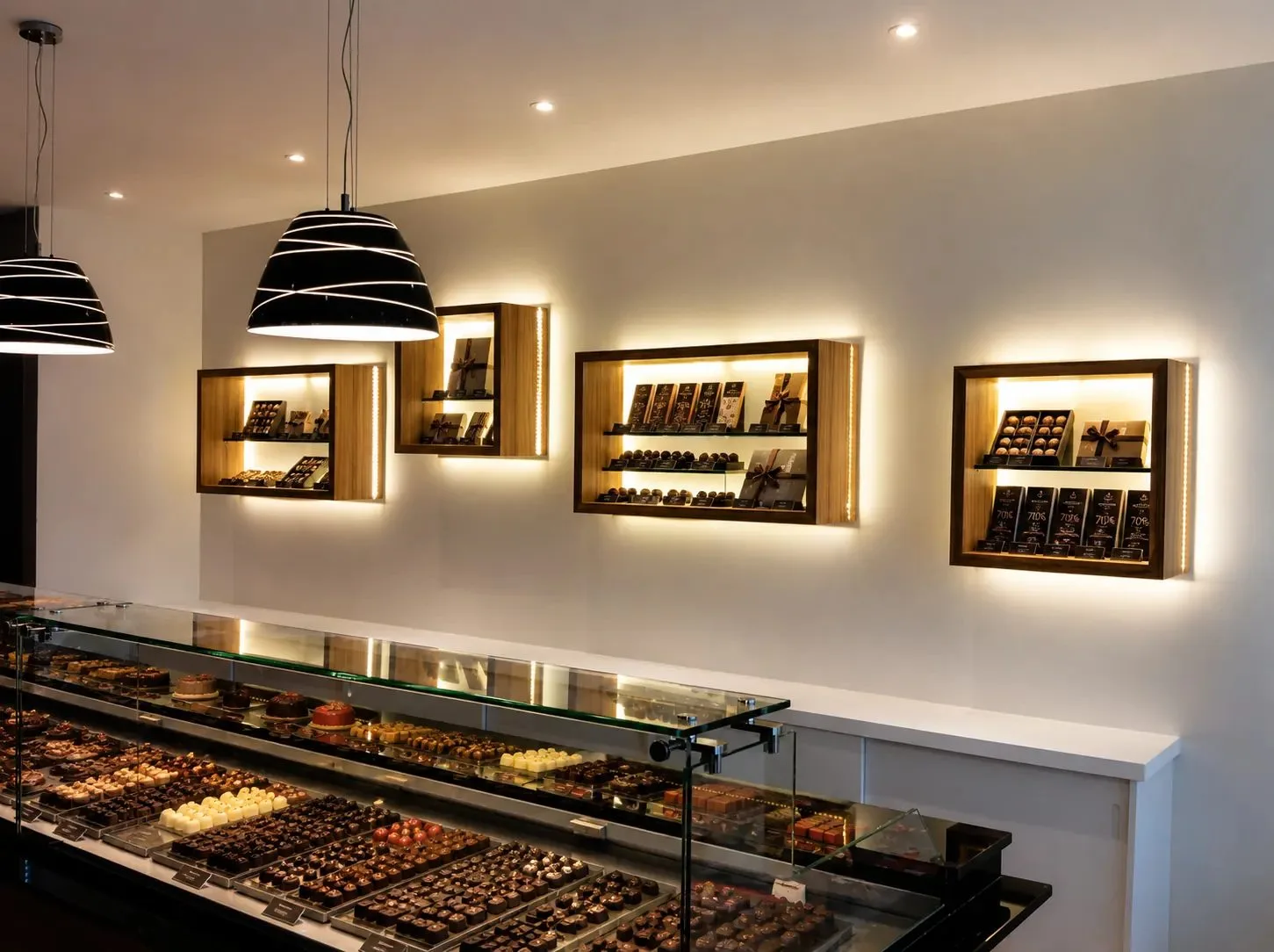 Rénovation d'un commerce, vue 1 — La petite Chocolaterie