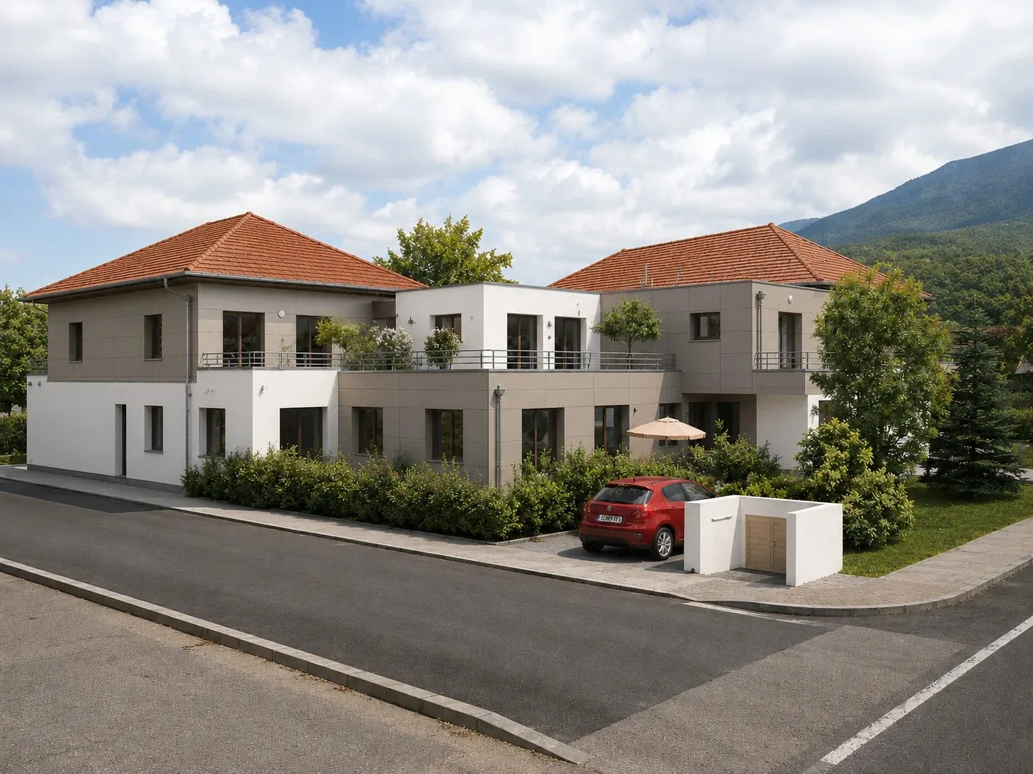 Maisons groupées, vue 1 — Les prés de la Tour