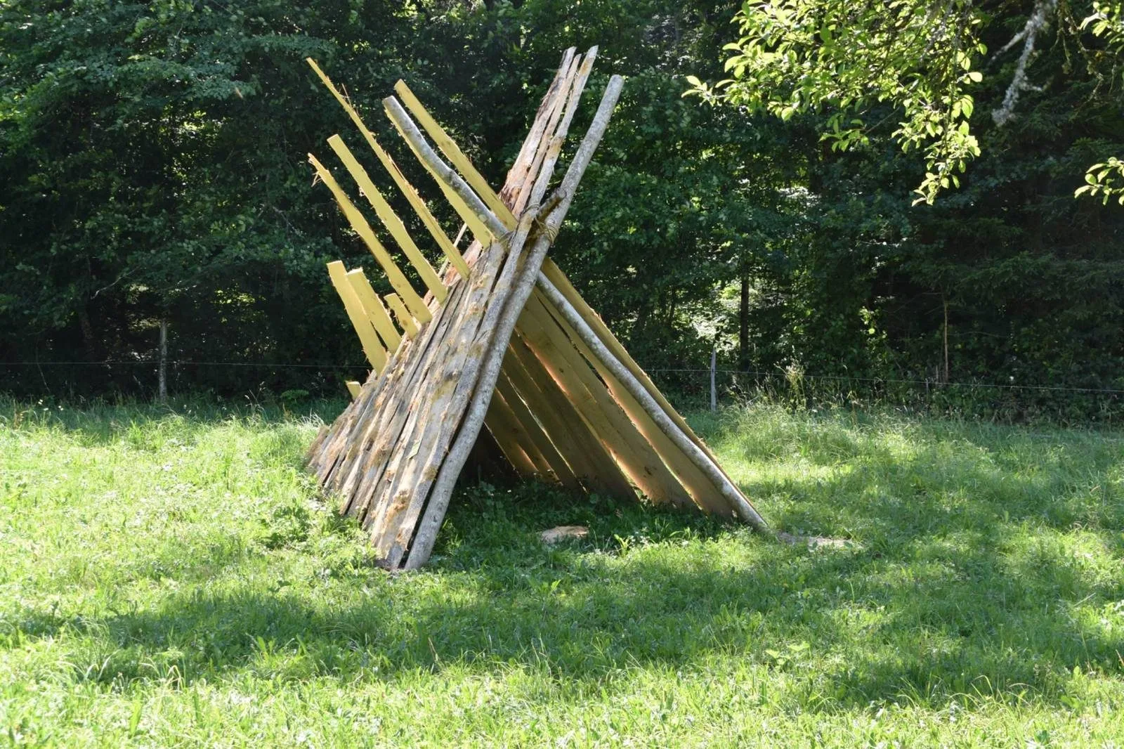 Construction primitive, vue 1 — Festival des cabannes 2018