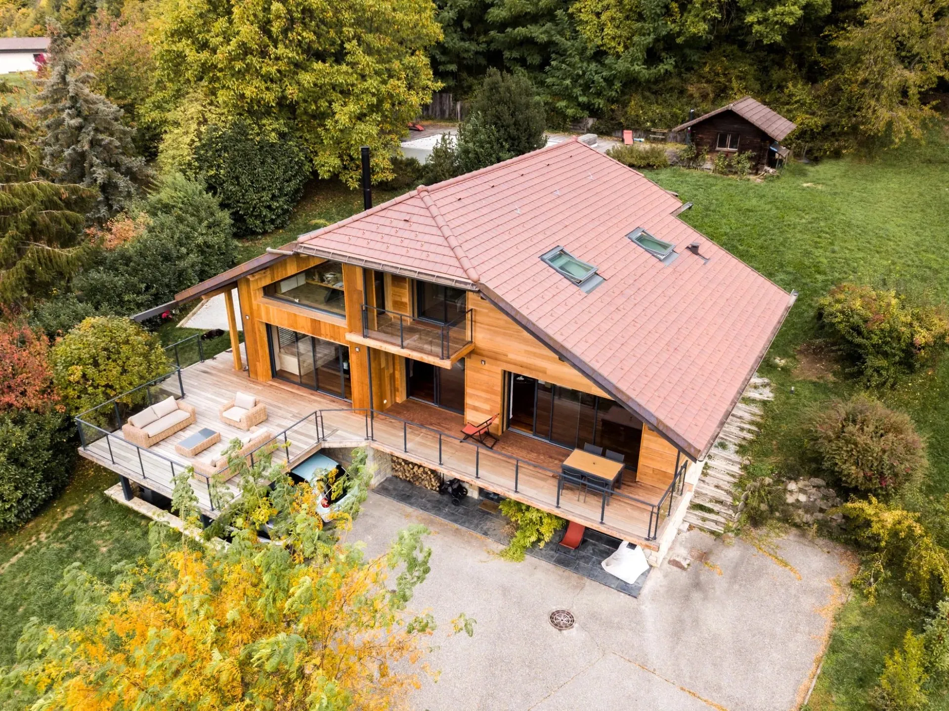 Chalet modernisé, rénovation lourde, vue 14 — Les 3 d'un coup