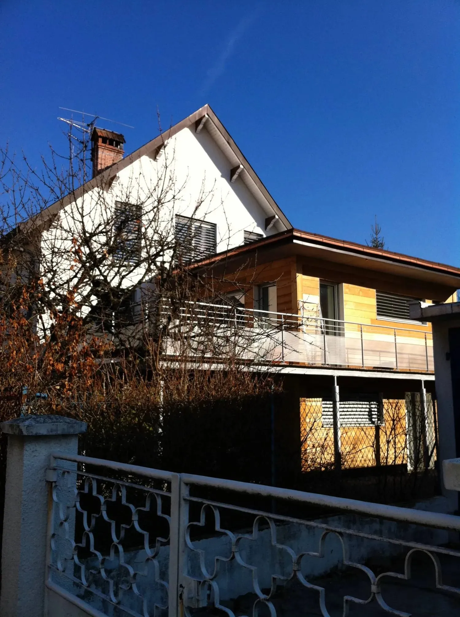 Extension à ossature bois, vue 2 — Abri de l’Aurore