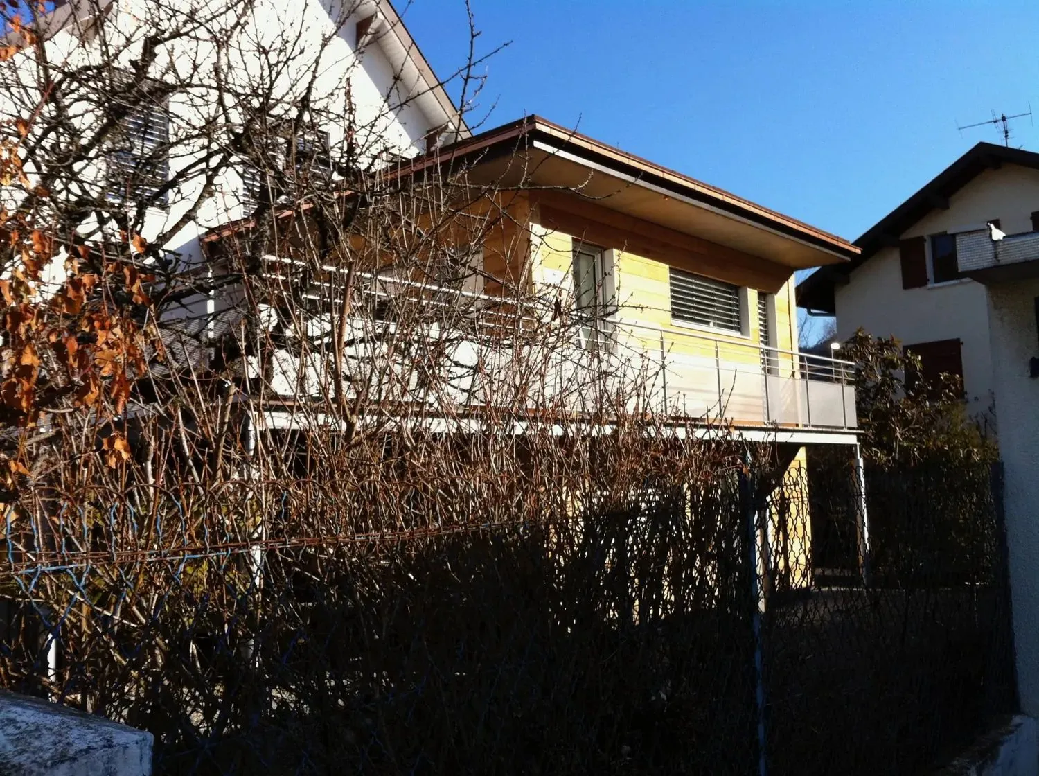 Extension à ossature bois, vue 3 — Abri de l’Aurore