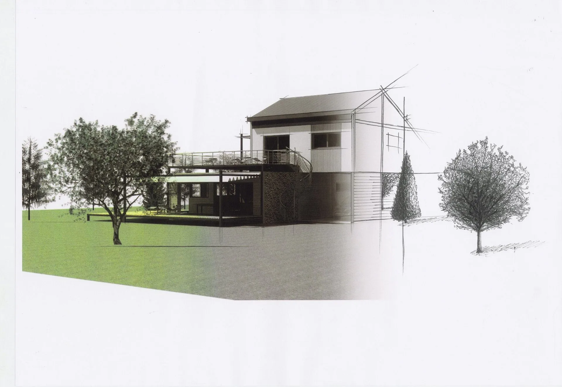 Maison modulaire, vue 2 — Mirage du Matin