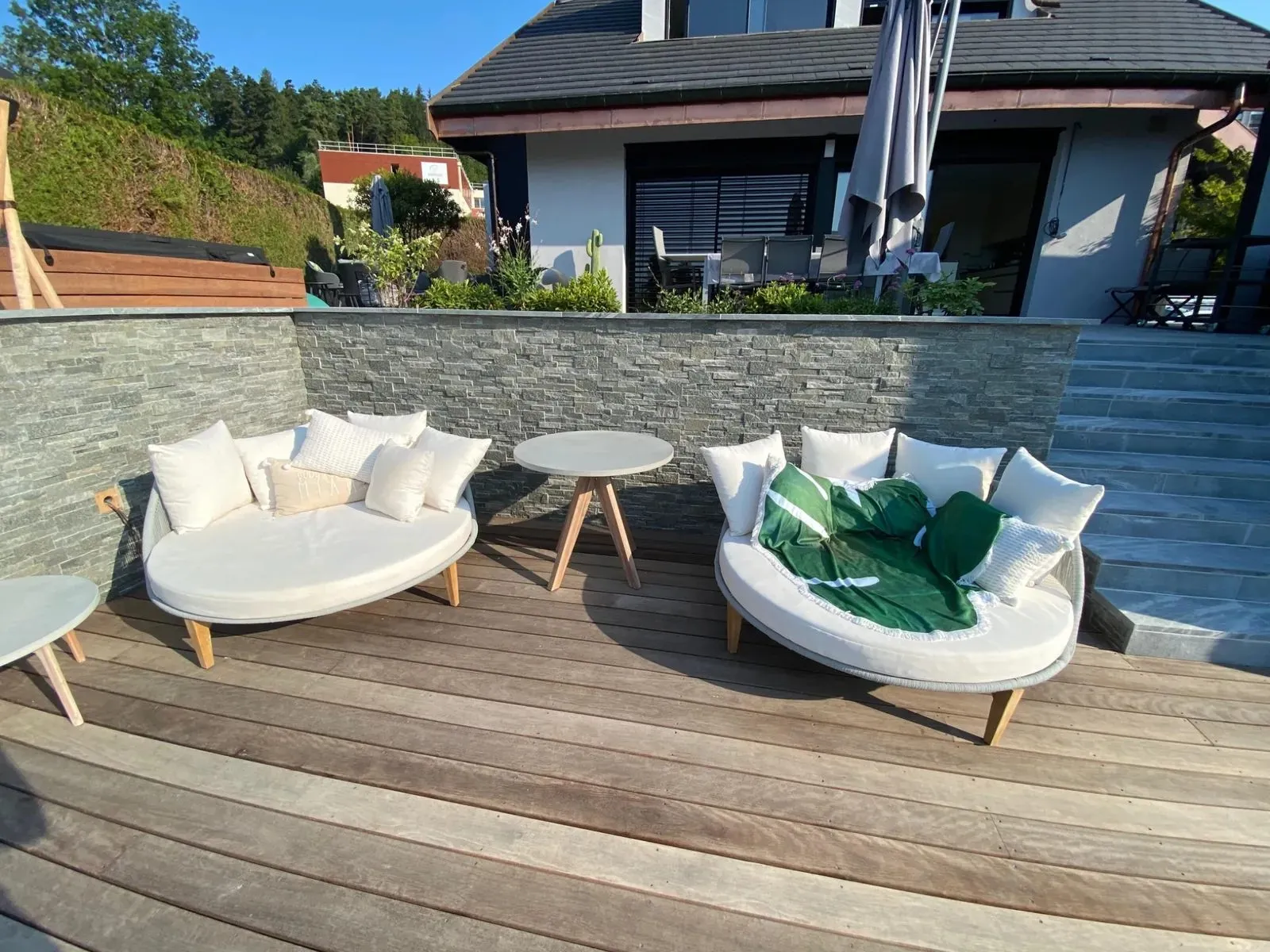 Rénovation piscine et pool house, vue 4 — Cachette Céleste