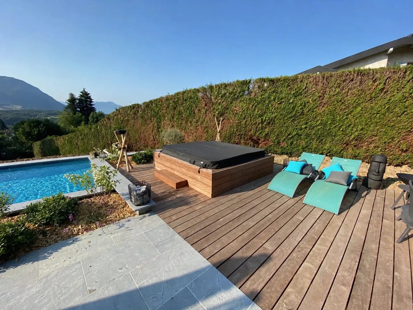 Rénovation piscine et pool house, vue 7 — Cachette Céleste