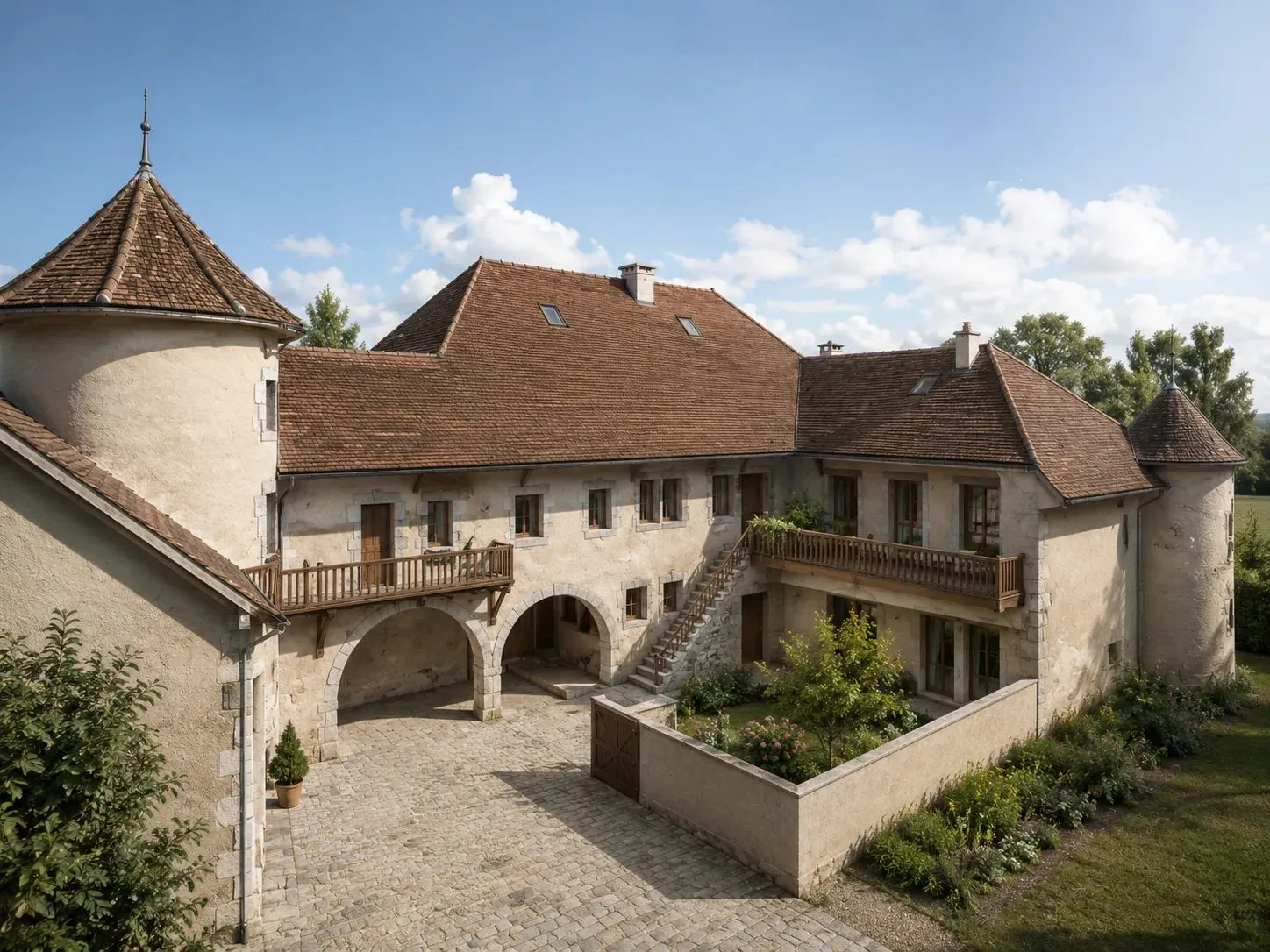 Rénovation d'un château, vue 3 — La vie de chateau