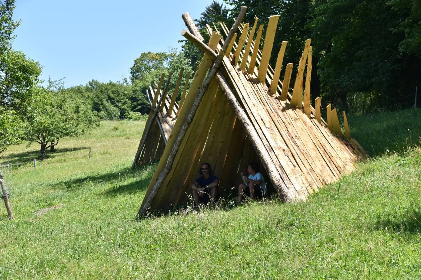 Construction primitive, vue 4 — Festival des cabannes 2018