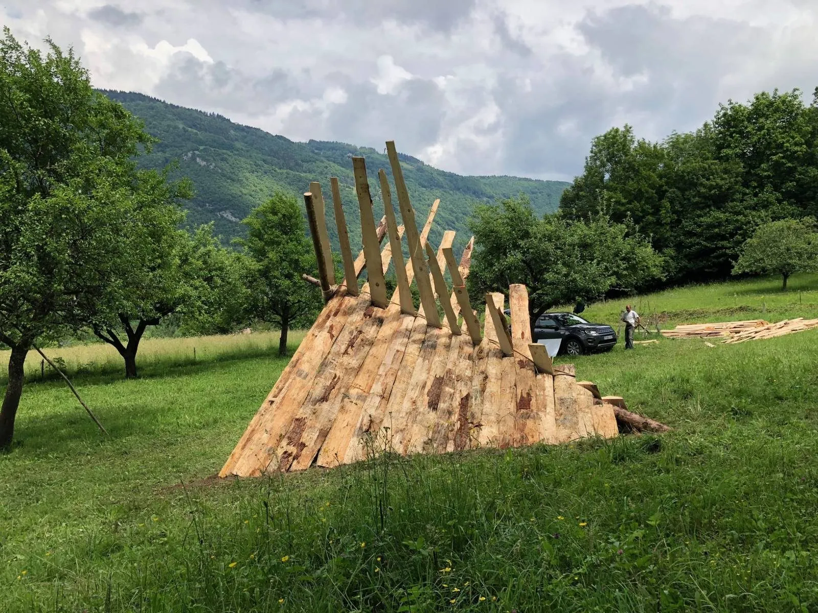 Construction primitive, vue 9 — Festival des cabannes 2018