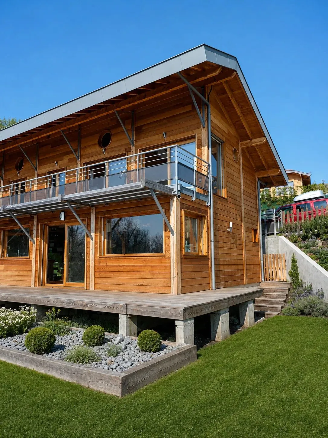Maison à ossature bois, vue 5 — Rêve de Rosée