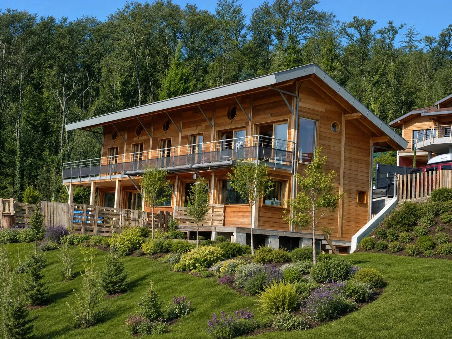 Maison à ossature bois, vue 2 — Rêve de Rosée