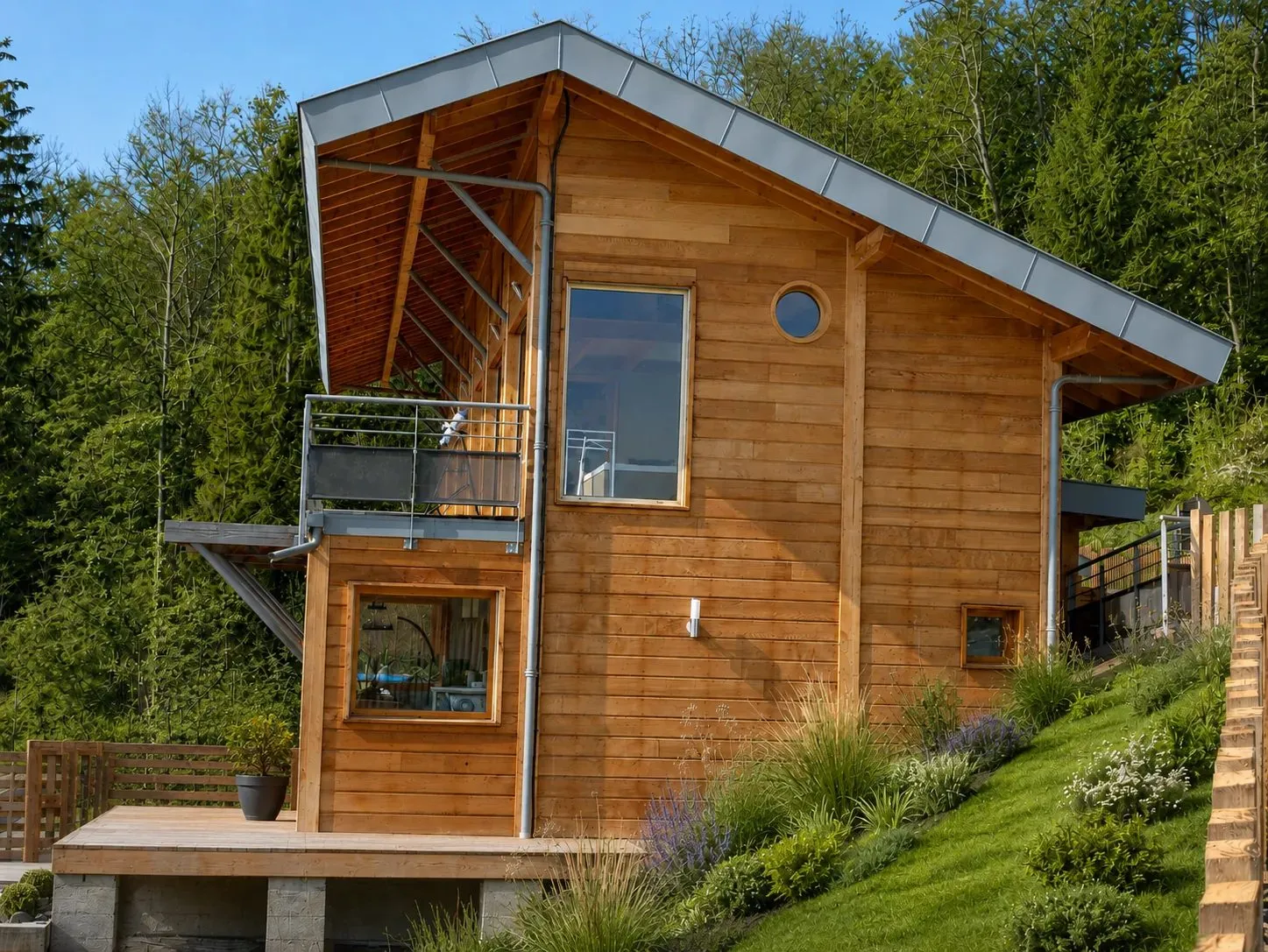 Maison à ossature bois, vue 4 — Rêve de Rosée