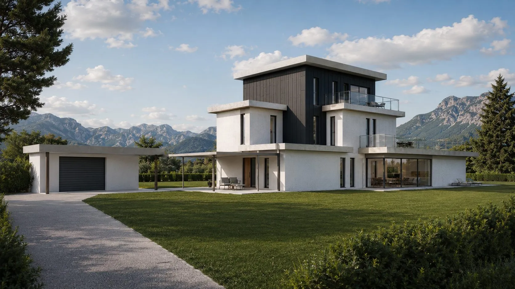 Maison neuve à Sévrier, vue 2 — Le temps l'emporte